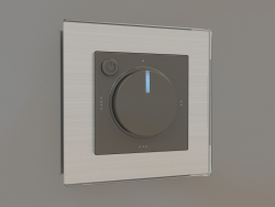 Electromechanical thermostat for underfloor heating (gray-brown)