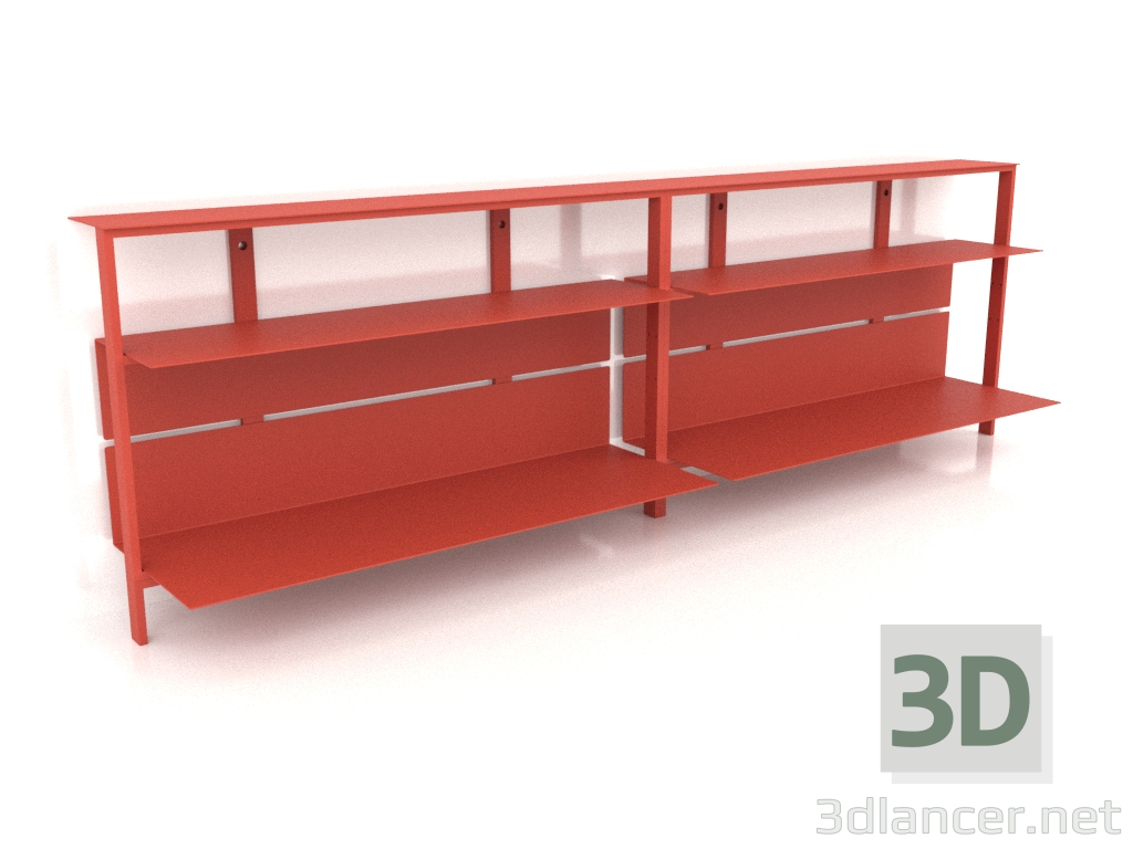 modèle 3D Système d'étagères (composition 12) - preview