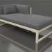 3d model Modular sofa, section 2 right (Gold) - preview
