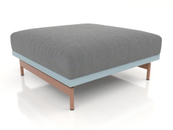 Sofa module, pouf (Blue gray)