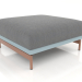 3d model Sofa module, pouf (Blue gray) - preview
