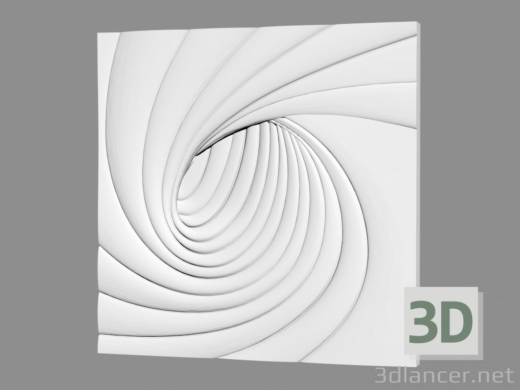3D modeli Alçı duvar paneli (Madde 153) - önizleme