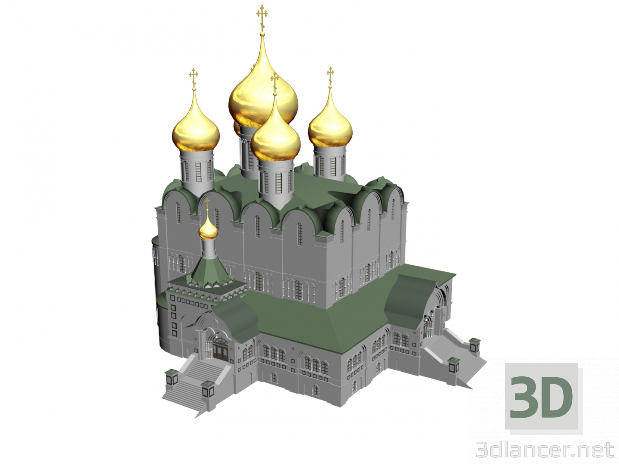 3D Modell Annahme-Kathedrale, Yaroslavl - Vorschau