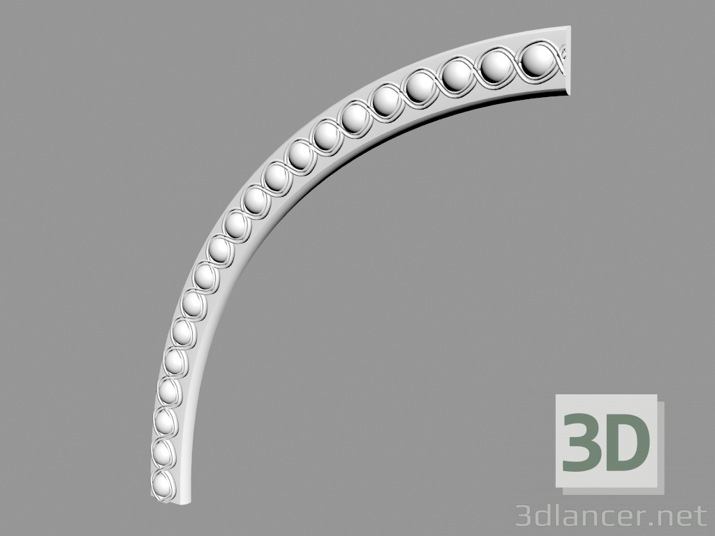 modèle 3D Bordure ronde LR166 - preview