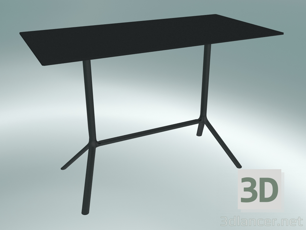 3D Modell Tisch MIURA (9587-71 (80x160cm), H 103cm, schwarz, schwarz) - Vorschau