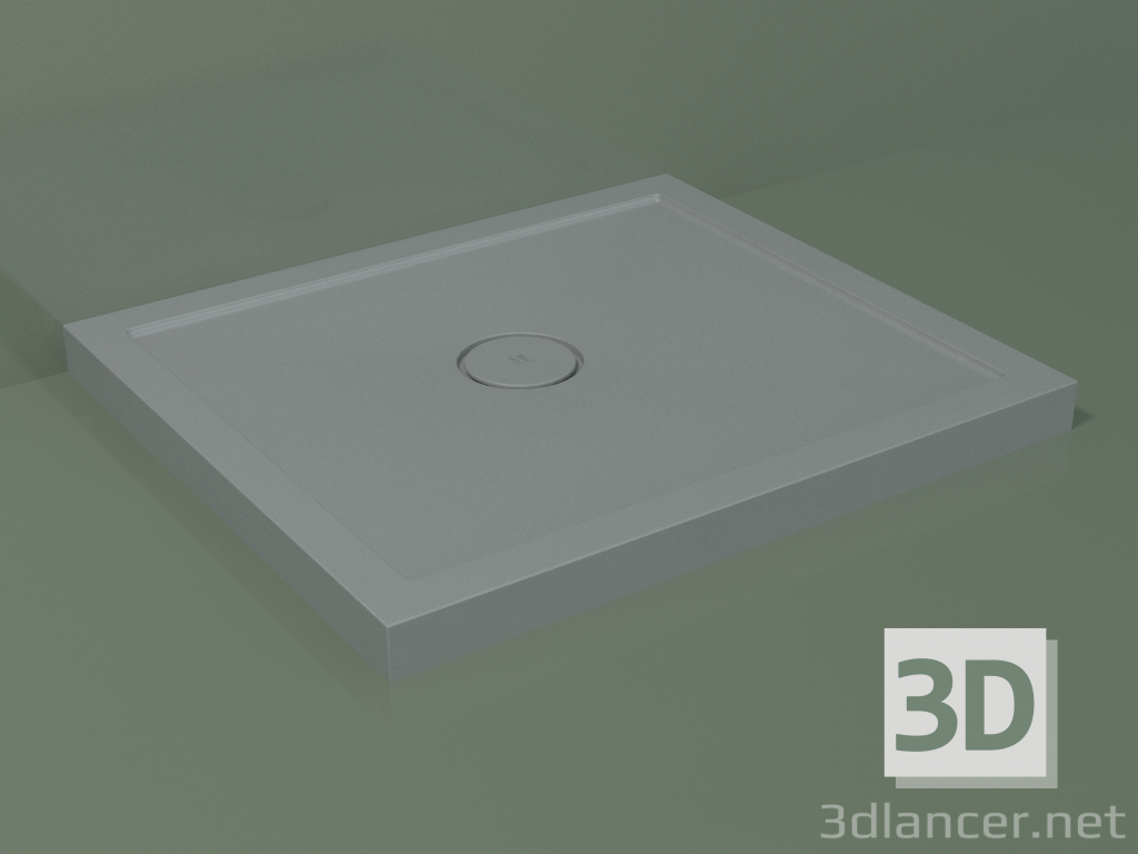 3D modeli Duş teknesi Medio (30UM0117, Gümüş Gri C35, 80x70 cm) - önizleme