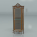 3d model 1-door corner glass cabinet (art. 12125) - preview