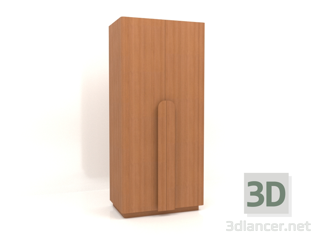 modèle 3D Armoire MW 04 bois (option 4, 1000x650x2200, bois rouge) - preview