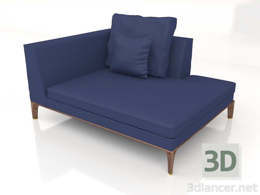 modèle 3D Transat DG 176 chaise longue grand LH - preview