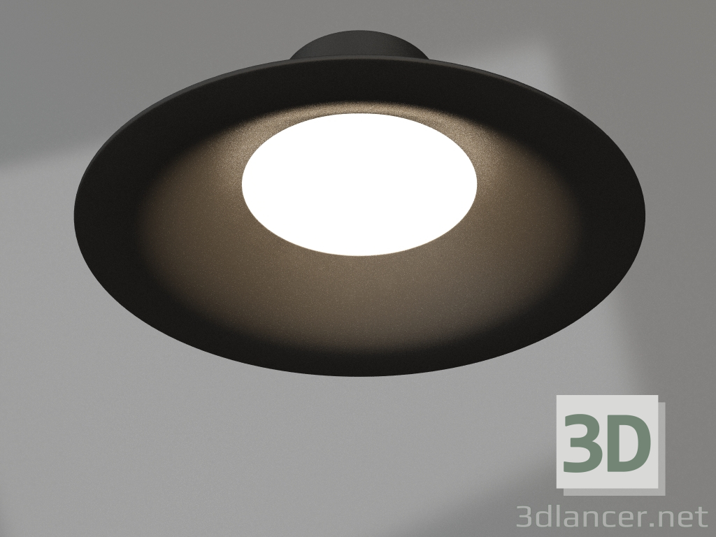 modello 3D Lampada MS-BLIZZARD-BUILT-R215-20W Warm3000 (BK, 100 gradi, 230V) - anteprima