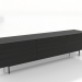 modèle 3D Meuble TV 4 1800 mm (noir RAL 9005) - preview