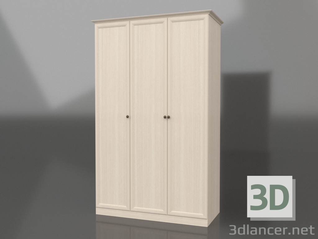3d модель Шафа тридверна – превью
