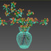 Flores en florero 3D modelo Compro - render