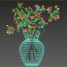3d Flowers in vase model buy - render