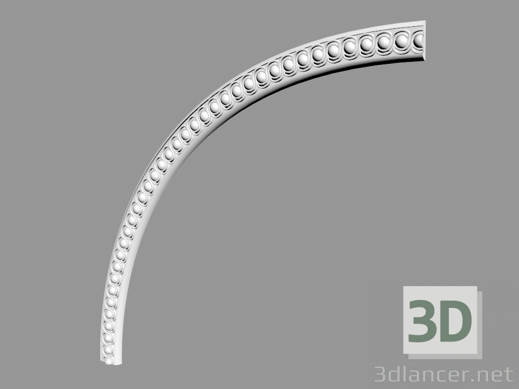 modèle 3D Bordure ronde LR167 - preview