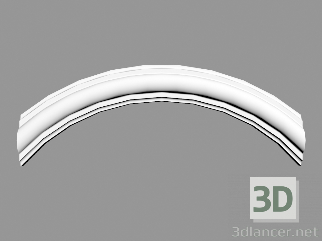 3d model Corner molding PX103A (19 x 3.5 x 1.2 cm) - preview