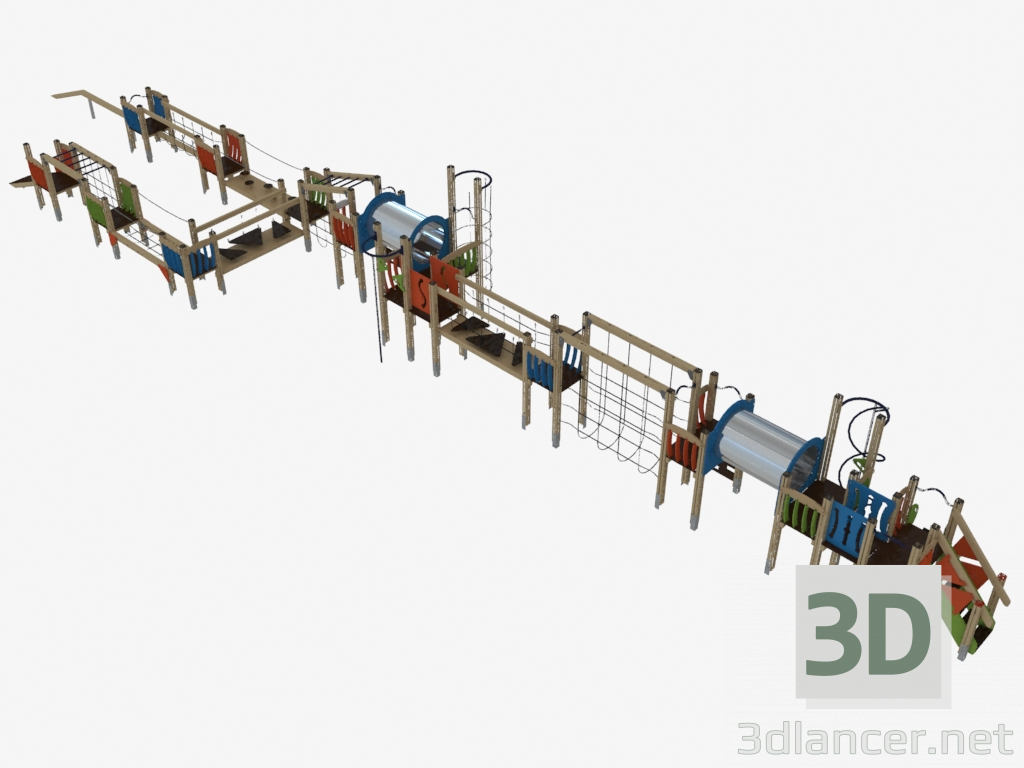 3d model Obstacle course - preview