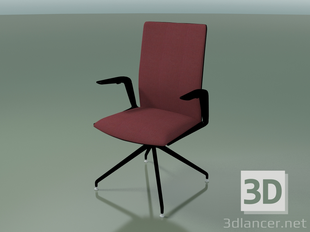 3d model Chair 4824 (on a flyover, rotating, with upholstery in the front - fabric, V39) - preview