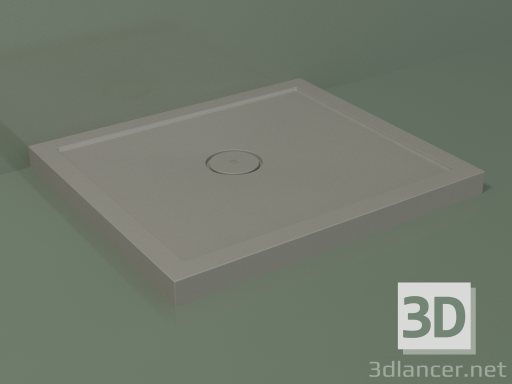 modello 3D Piatto doccia Medio (30UM0117, Clay C37, 80x70 cm) - anteprima