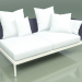 modello 3D Modulo divano sinistro 005 (Metal Milk, Batyline Blue) - anteprima