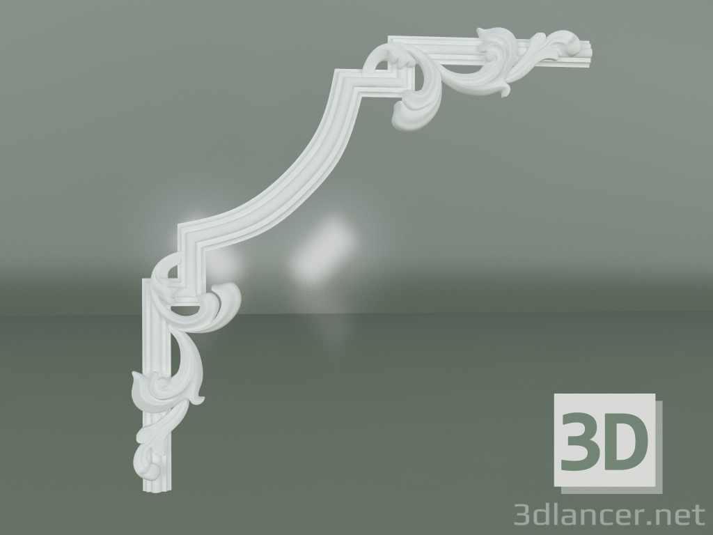 3d model Stucco decoration element ED045 - preview