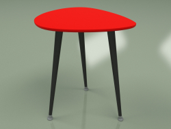 Приставной столик Капля (красный)