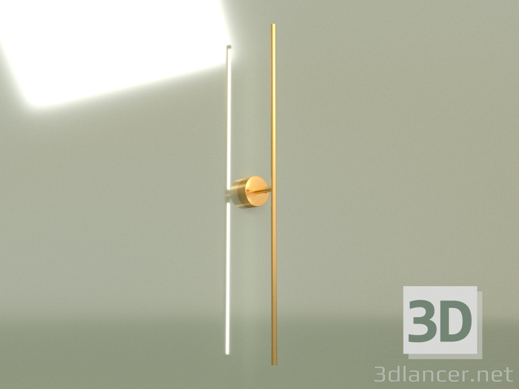Modelo 3d Lâmpada de parede LINE 1000 26308-1 (dourada) - preview