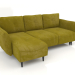 3d модель Люкке кутовий диван 3-місний розкладний – превью