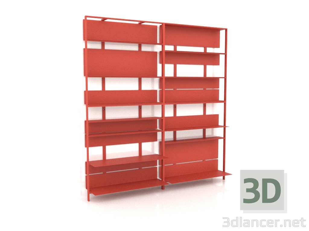 modello 3D Sistema di scaffali (composizione 14) - anteprima