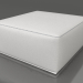 modello 3D Modulo divano, pouf (Bianco) - anteprima