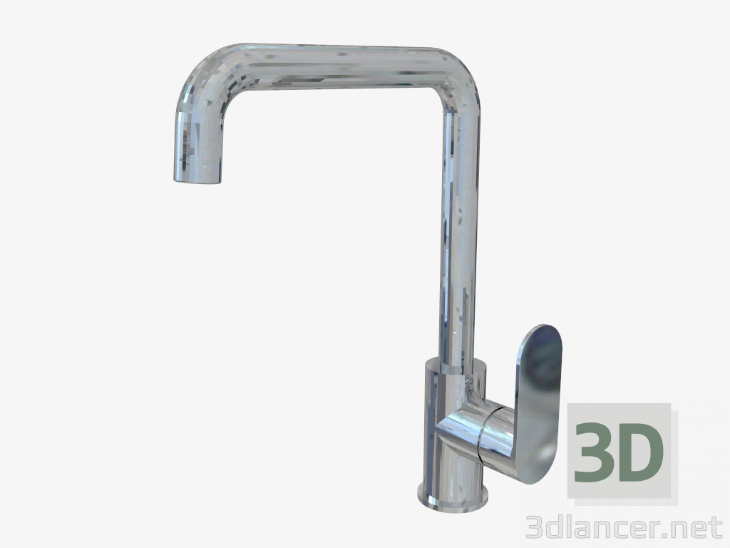 3d model Sink mixer with rectangular spout Alpinia (BGA-063M) - preview
