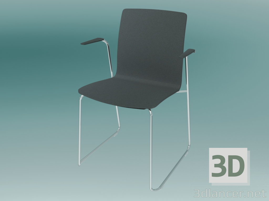 Modelo 3d Cadeira para visitantes (K12V3 2P) - preview