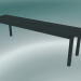 modello 3D Panchina lineare in acciaio (170 cm, verde scuro) - anteprima