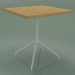 3D Modell Quadratischer Tisch 5754 (H 74,5 - 70 x 70 cm, natürliche Eiche, V12) - Vorschau