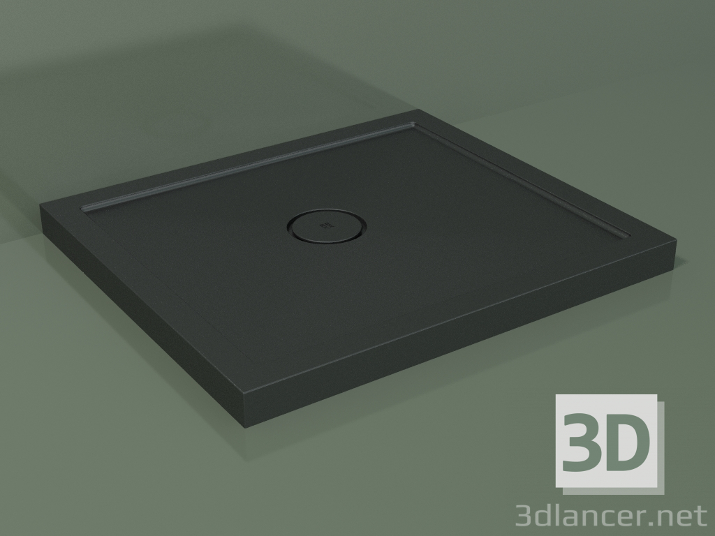 3D modeli Duş teknesi Medio (30UM0117, Deep Nocturne C38, 80x70 cm) - önizleme