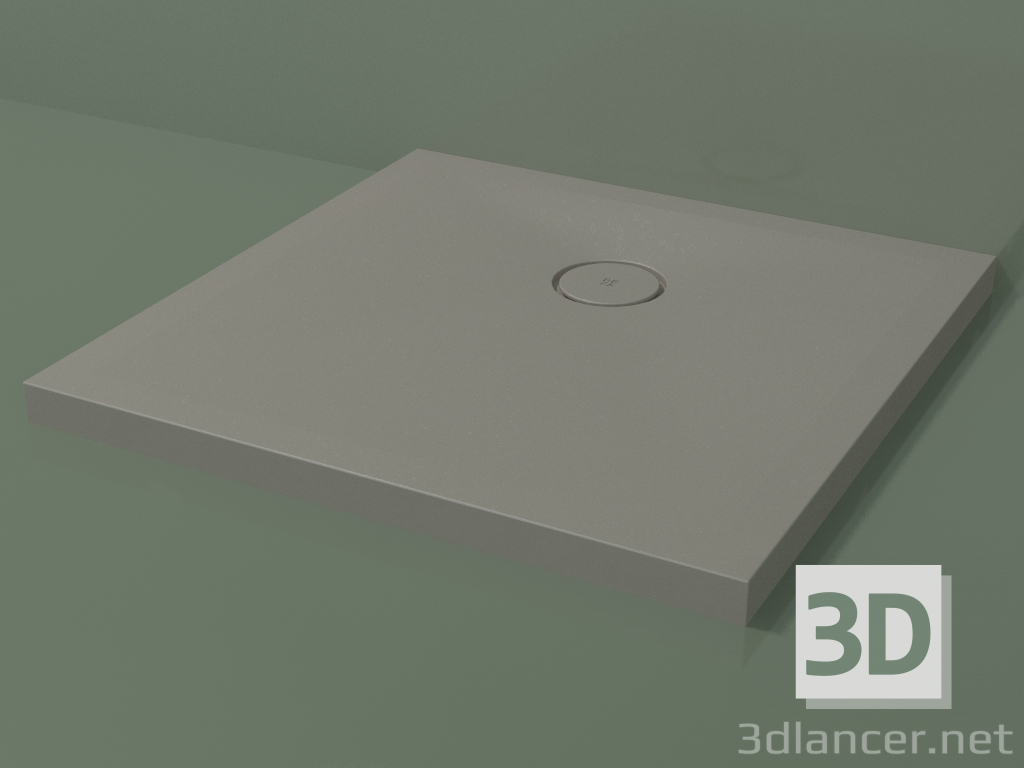 modello 3D Piatto doccia (30UB0127, Clay C37, 80 X 80 cm) - anteprima