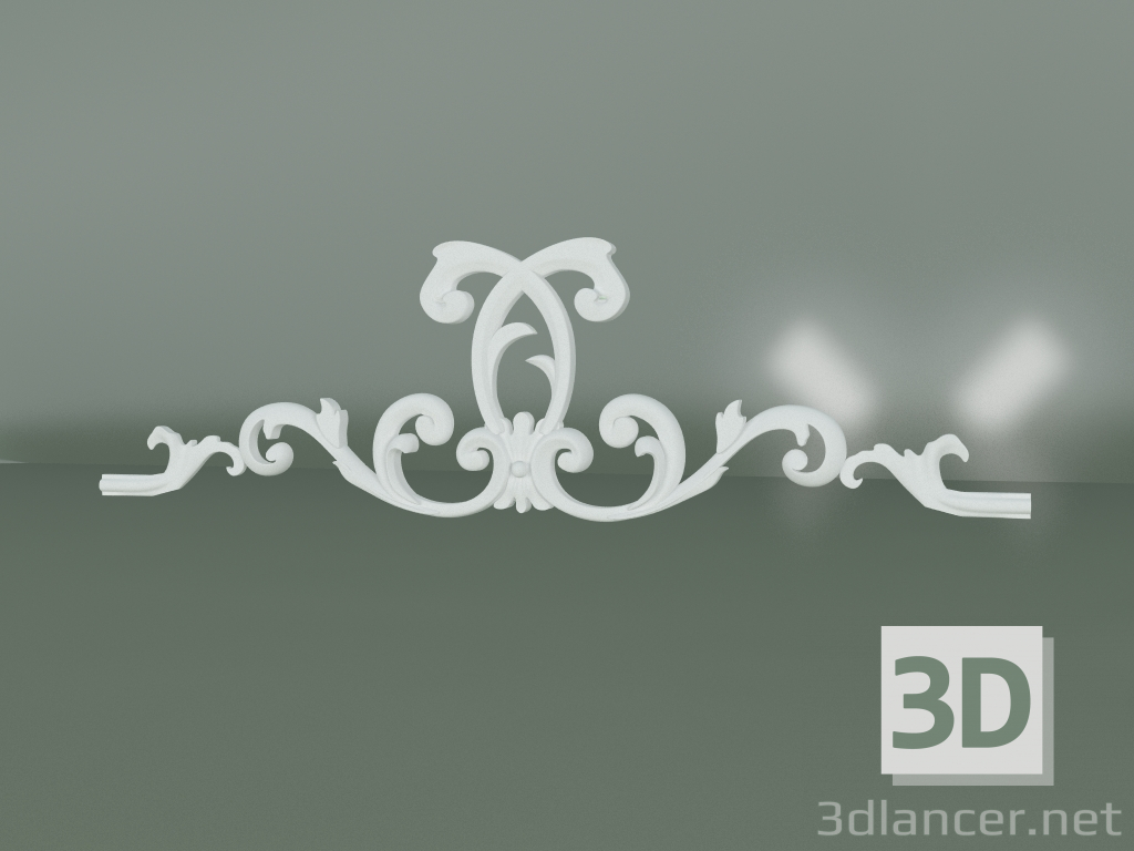 3D modeli Alçı dekorasyon elemanı ED046 - önizleme