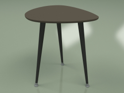Приставной столик Капля (темно-коричневый)