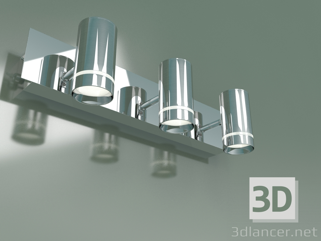 3D modeli Duvar lambası 20064-3 (krom) - önizleme
