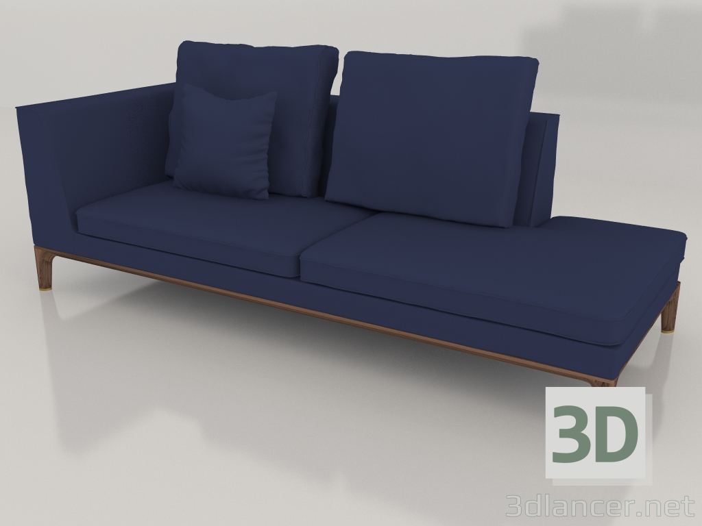modèle 3D Transat DG 257 chaise longue LH - preview