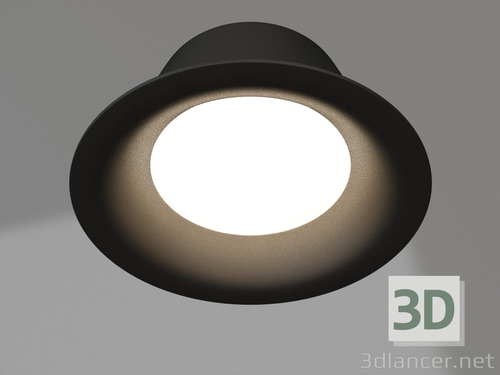 modello 3D Lampada MS-BLIZZARD-BUILT-R165-16W Warm3000 (BK, 100 gradi, 230V) - anteprima