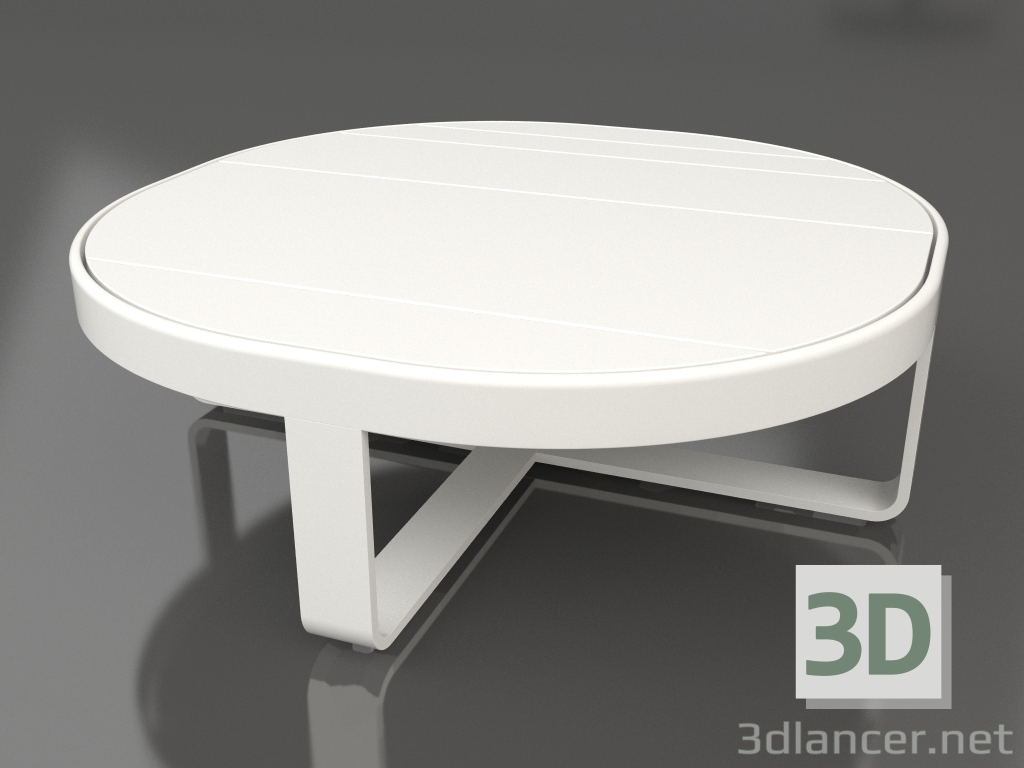 3d модель Кофейный столик круглый Ø90 (DEKTON Zenith, Agate grey) – превью