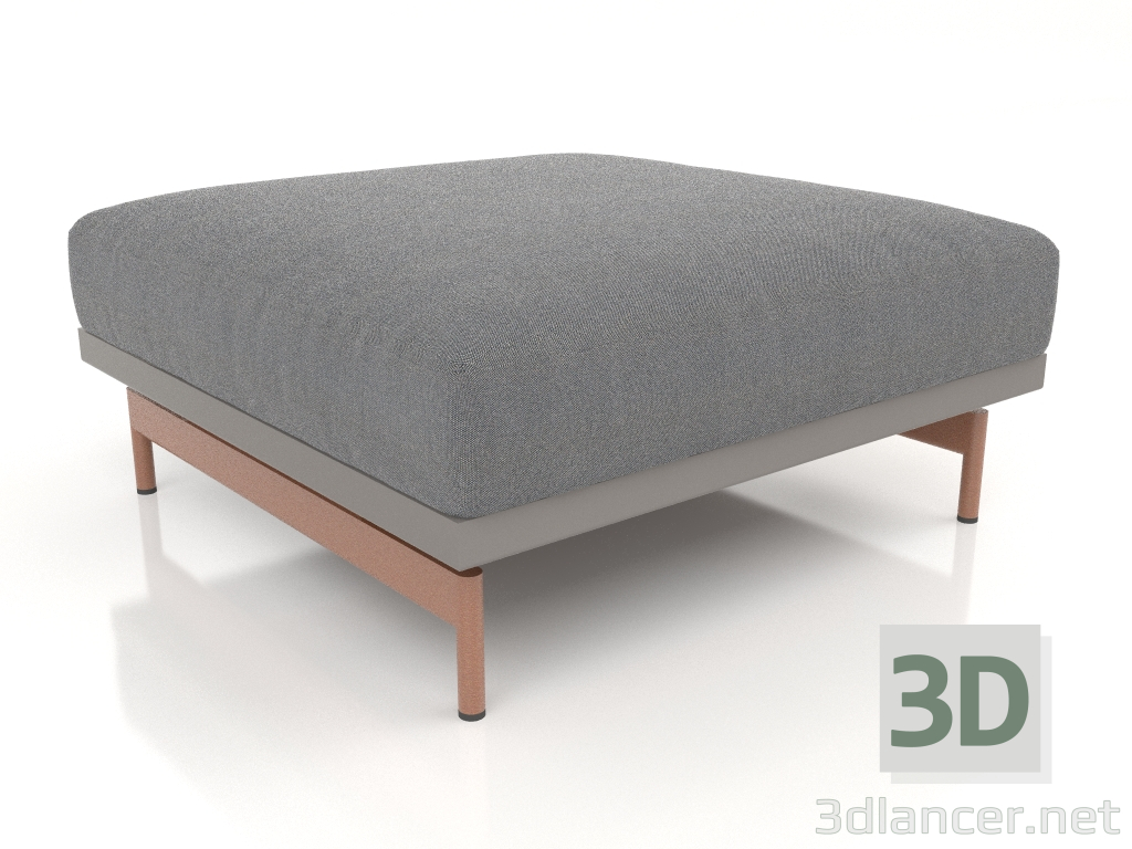 3d model Módulo sofá, puf (Gris cuarzo) - vista previa