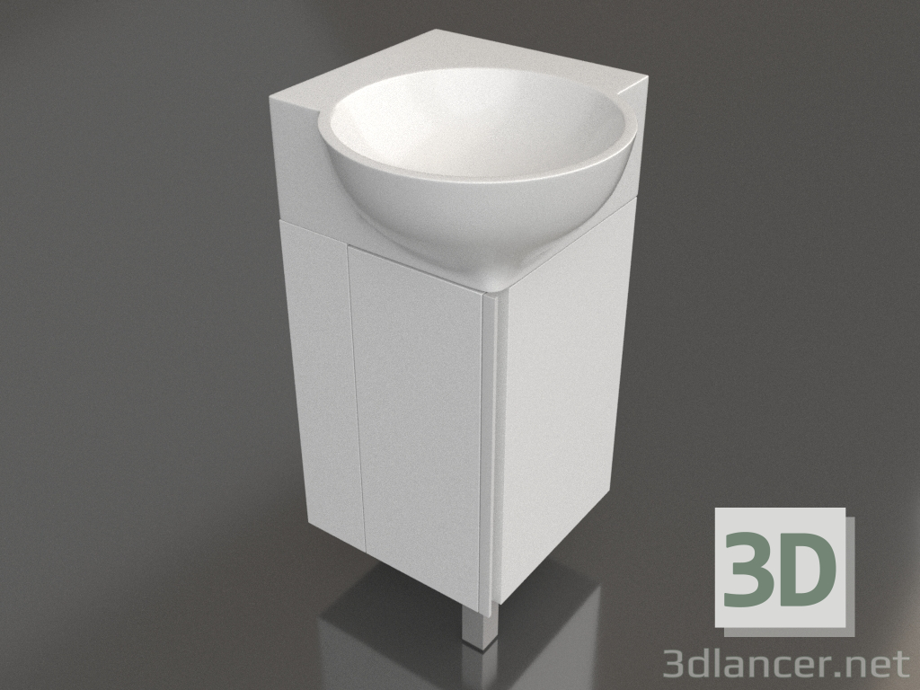 3D modeli Yer dolabı 45 cm (POR0104WW) - önizleme