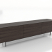 modello 3D Mobile TV 4 1800 mm (frassino noce) - anteprima