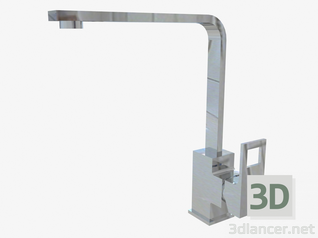 3D Modell Waschtischarmatur mit rechteckigem Auslauf Anemon (BCZ 062M) - Vorschau