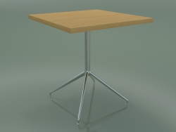 Square table 5754 (H 74.5 - 70x70 cm, Natural oak, LU1)