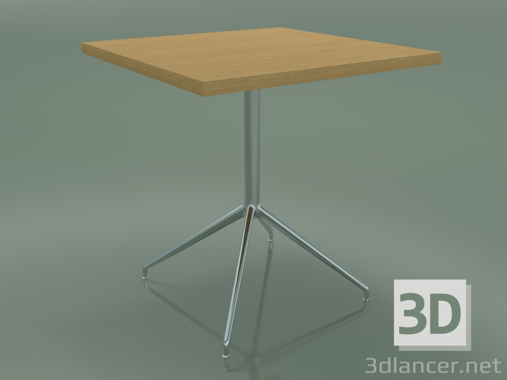 modèle 3D Table carrée 5754 (H 74,5 - 70x70 cm, Chêne naturel, LU1) - preview
