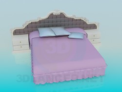Шикарная двухспальная кровать