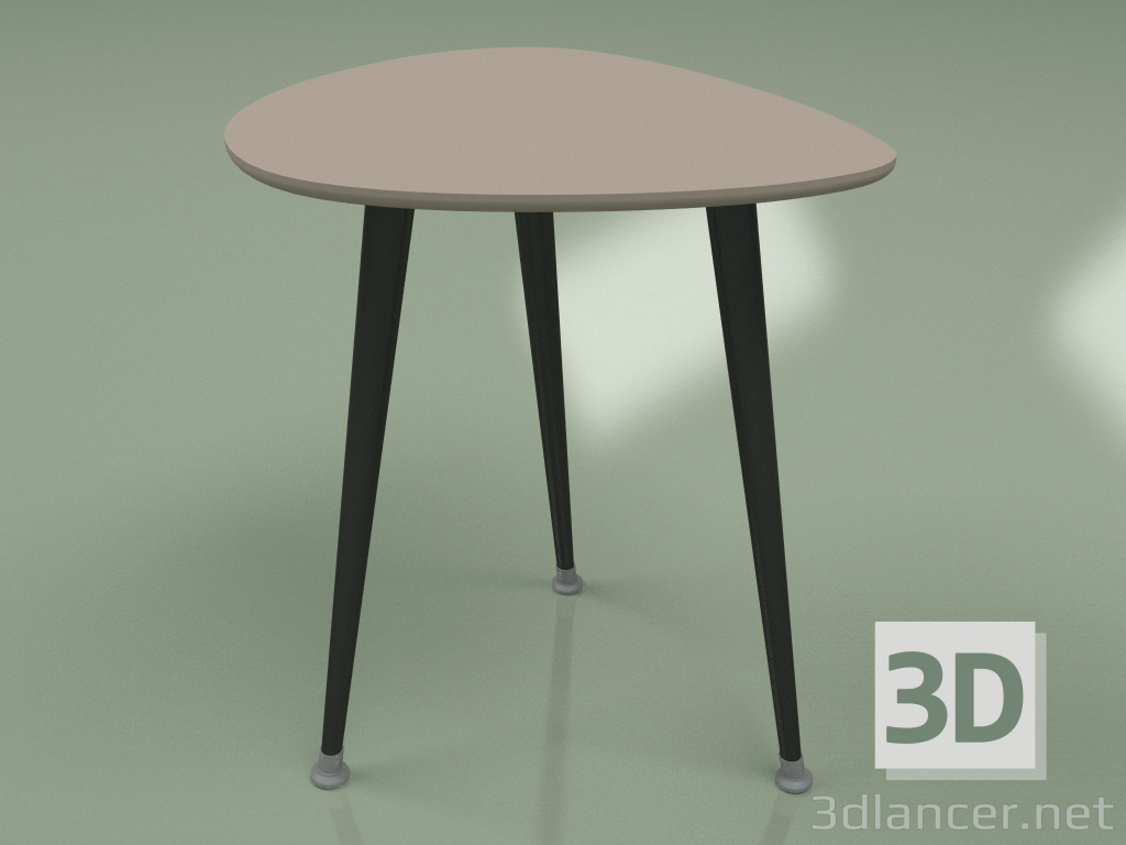 3d модель Приставний столик Крапля (кавовий) – превью